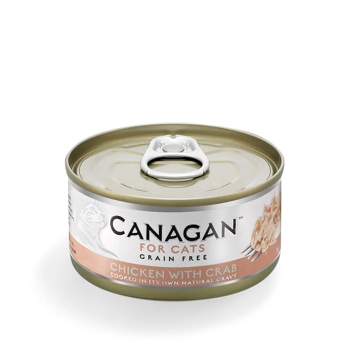 CANAGAN, Pui si Crab, conserva hrana umeda fara cereale pisici junior & adult, (in suc propriu), 75g