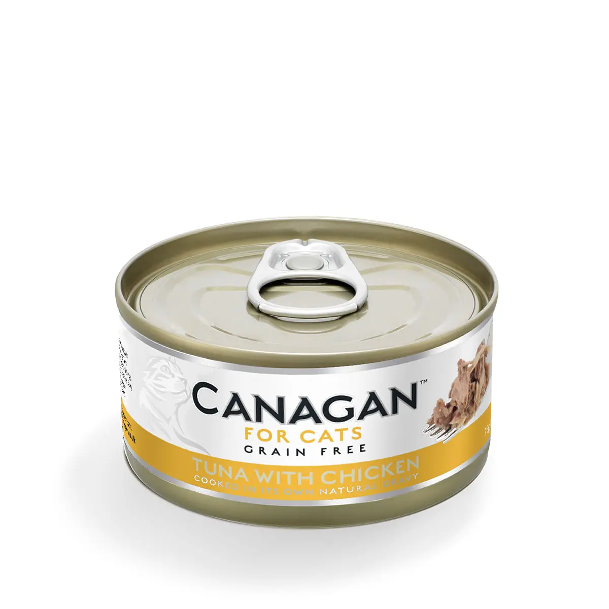 CANAGAN, Ton si Pui, conserva hrana umeda fara cereale pisici junior & adult, (in suc propriu), 75g