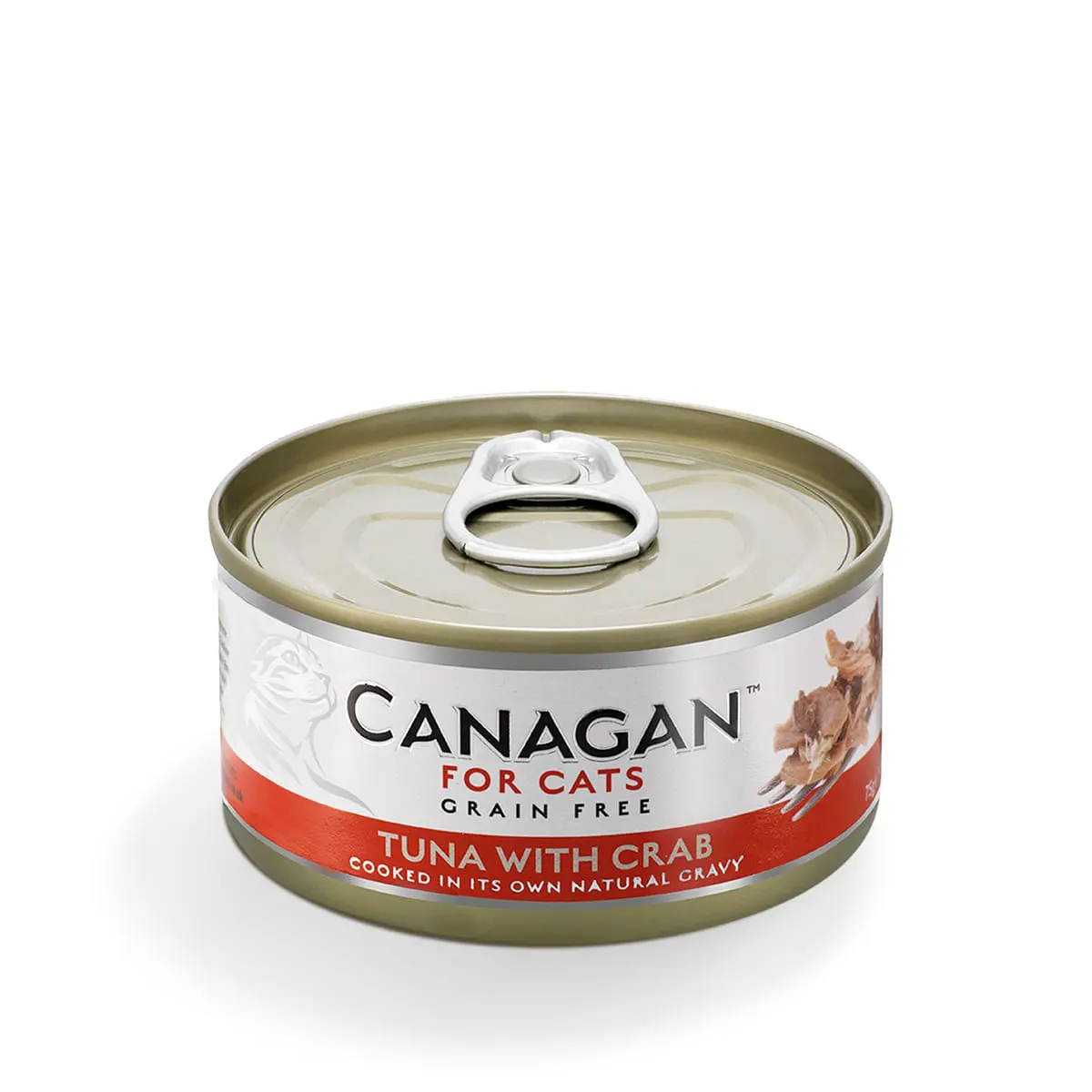 CANAGAN, Ton si Crab, conserva hrana umeda fara cereale pisici junior & adult, (in suc propriu), 75g