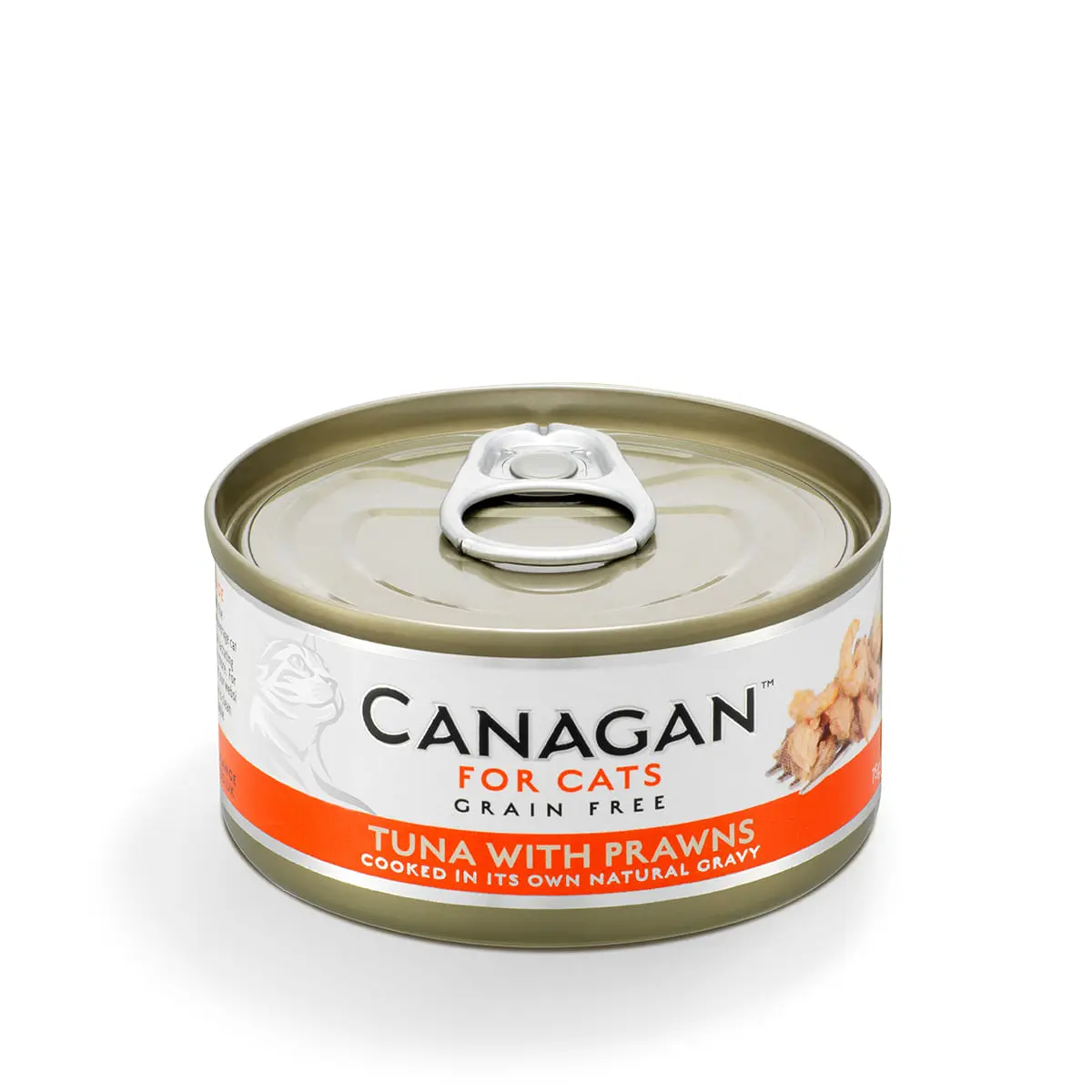 CANAGAN, Ton si Creveti, conserva hrana umeda fara cereale pisici junior & adult, (in suc propriu), 75g - Image 2