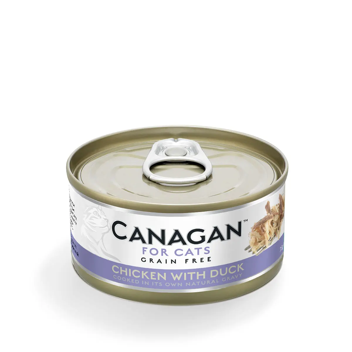 CANAGAN, Pui si Rata, conserva hrana umeda fara cereale pisici junior & adult, (in suc propriu), 75g - Image 2