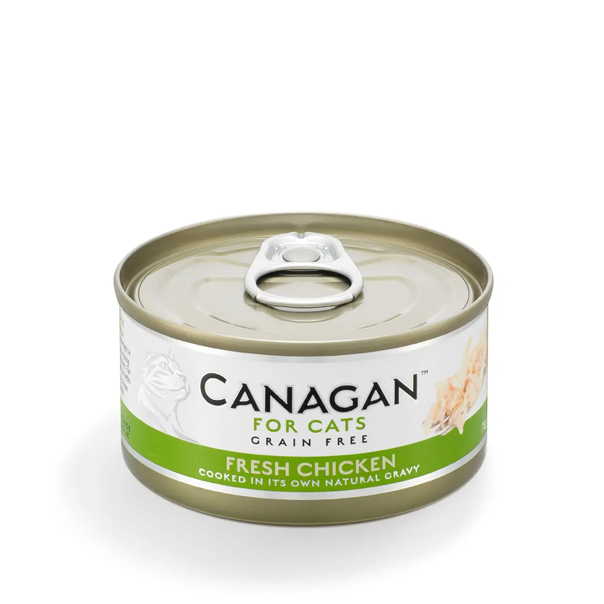 CANAGAN Fresh Chicken, Pui, conserva hrana umeda fara cereale pisici junior & adult, (in suc propriu), 75g