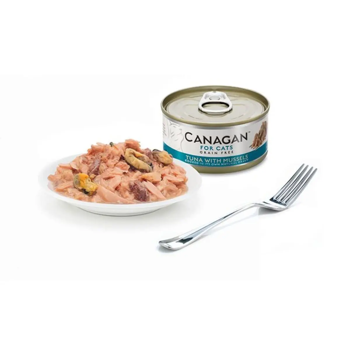 CANAGAN, Ton si Scoici, conserva hrana umeda fara cereale pisici junior & adult, (in suc propriu), 75g - Image 4