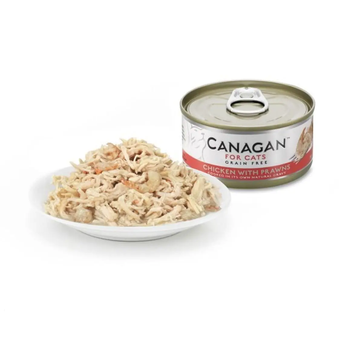 CANAGAN, Pui si Creveti, conserva hrana umeda fara cereale pisici junior & adult, (in suc propriu), 75g - Image 4