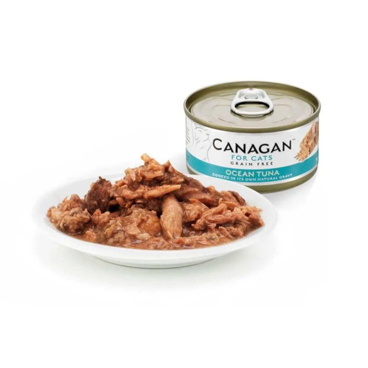 CANAGAN Ocean Tuna, Ton, conserva hrana umeda fara cereale pisici junior & adult, (in suc propriu), 75g - Image 4