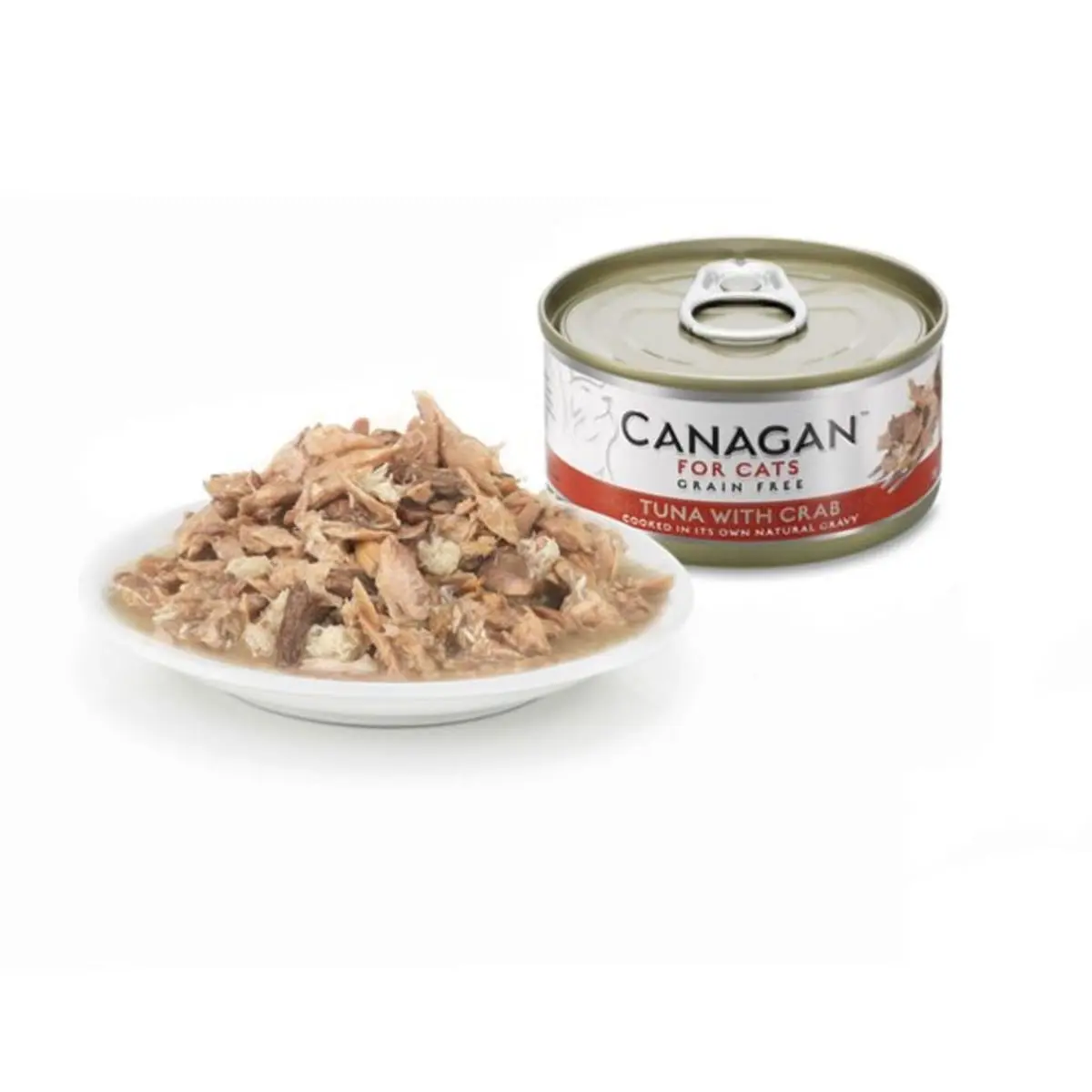 CANAGAN, Ton si Crab, conserva hrana umeda fara cereale pisici junior & adult, (in suc propriu), 75g - Image 4