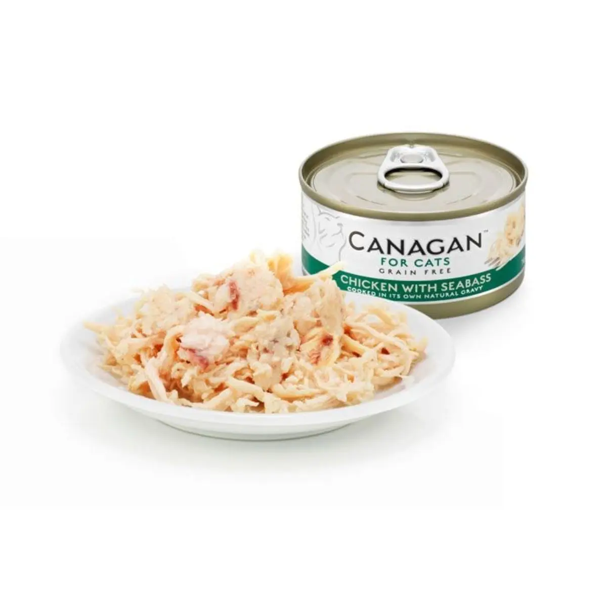 CANAGAN, Pui si Biban, conserva hrana umeda fara cereale pisici junior & adult, (in suc propriu), 75g - Image 4