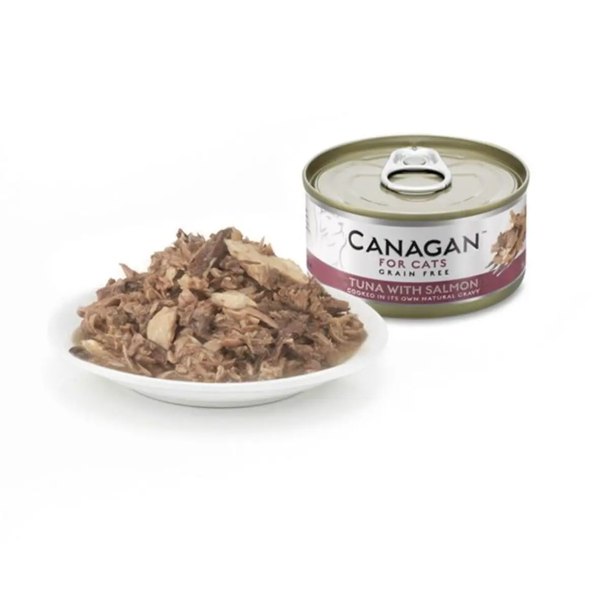 CANAGAN, Ton si Somon, conserva hrana umeda fara cereale pisici junior & adult, (in suc propriu), 75g - Image 4