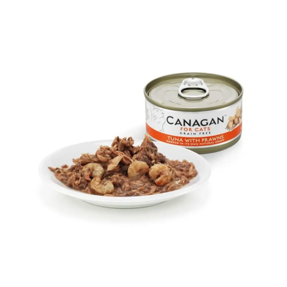 CANAGAN, Ton si Creveti, conserva hrana umeda fara cereale pisici junior & adult, (in suc propriu), 75g - Image 4