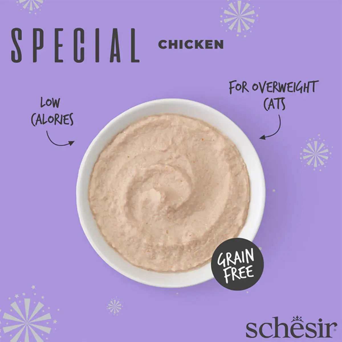 SCHESIR Special Light, Pui, plic hrana umeda fara cereale pisici, obezitate, (mousse), 70g - Image 6