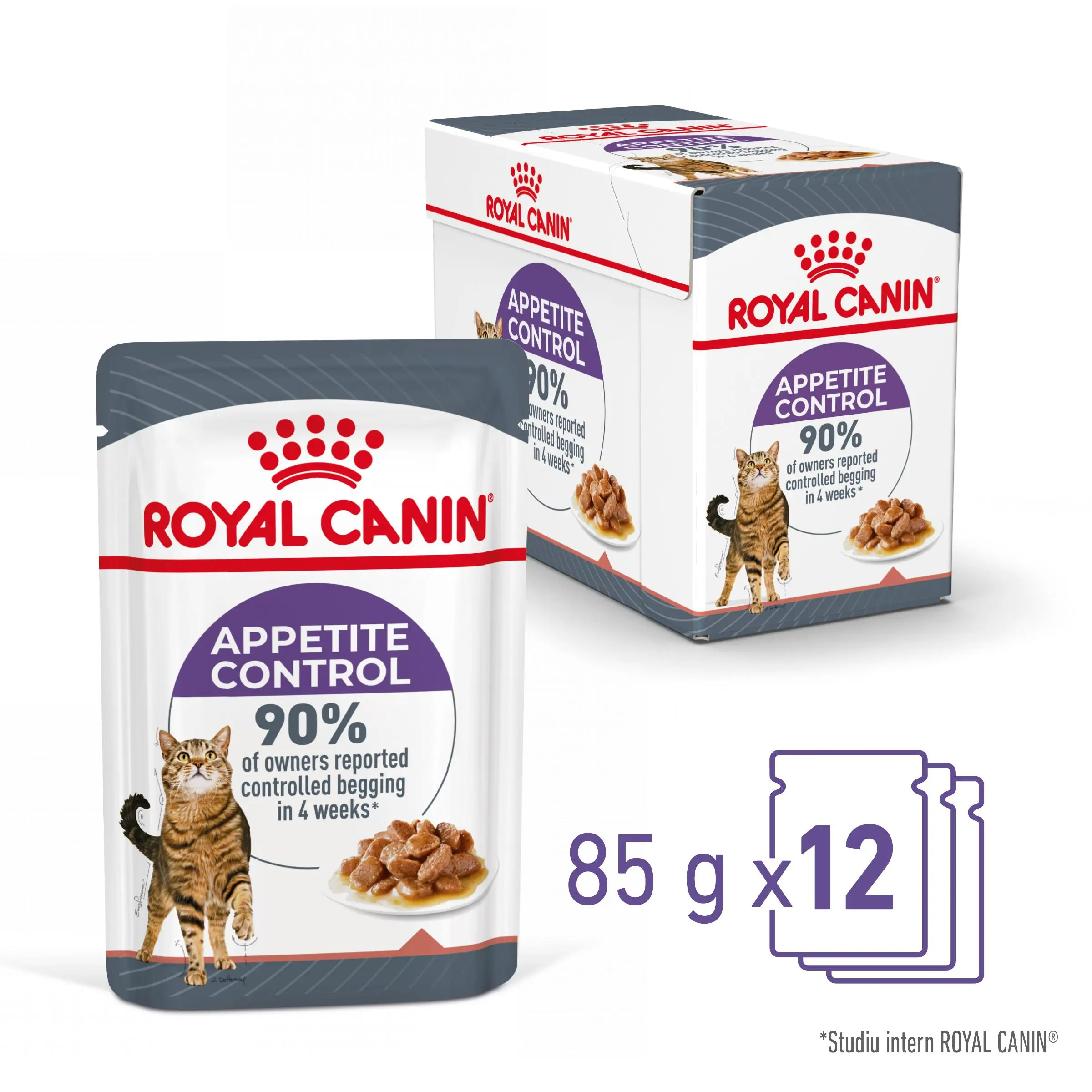ROYAL CANIN Appetite Control Care Adult hrana umeda pisici reglarea apetitului (in sos), bax, 85g x 12buc