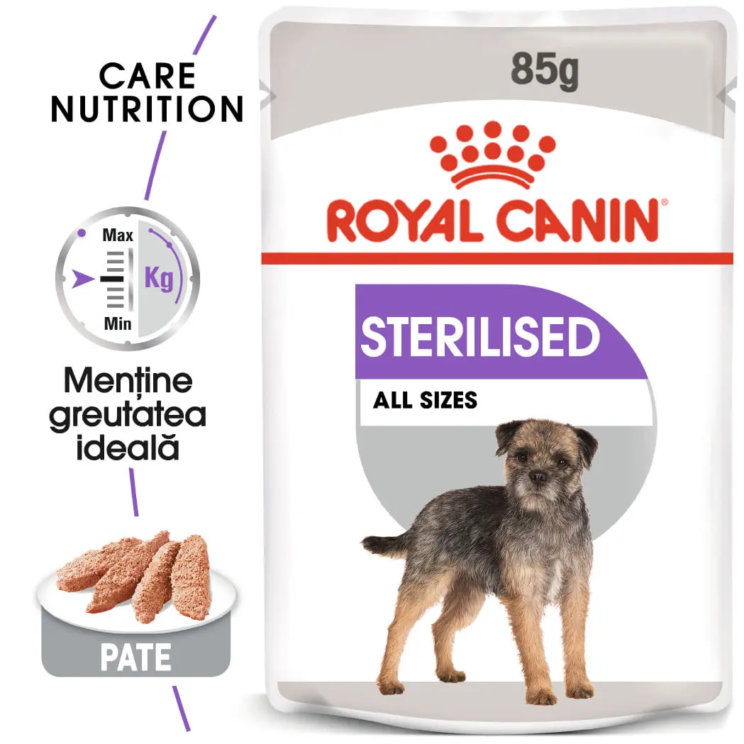 ROYAL CANIN Sterilised Adult, hrana umeda caini sterilizati, (pate), 85g