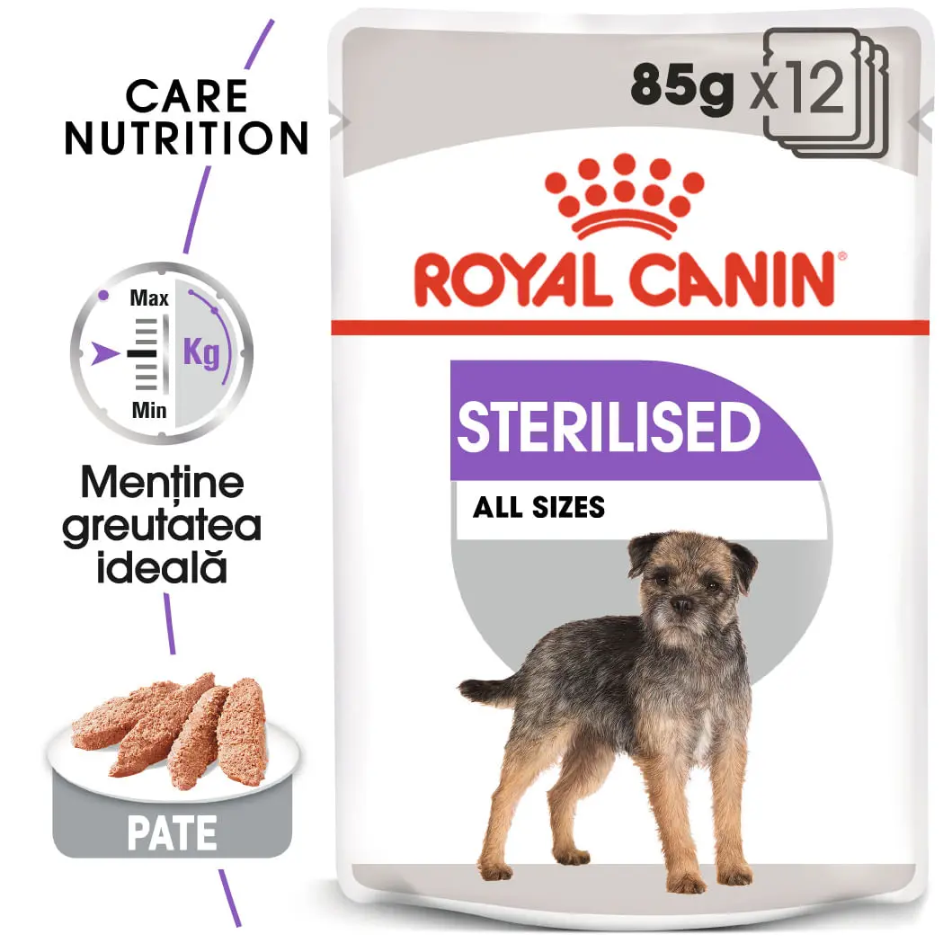 ROYAL CANIN Sterilised Adult, hrana umeda caini sterilizati, (pate), bax, 85g x 12buc - Image 2