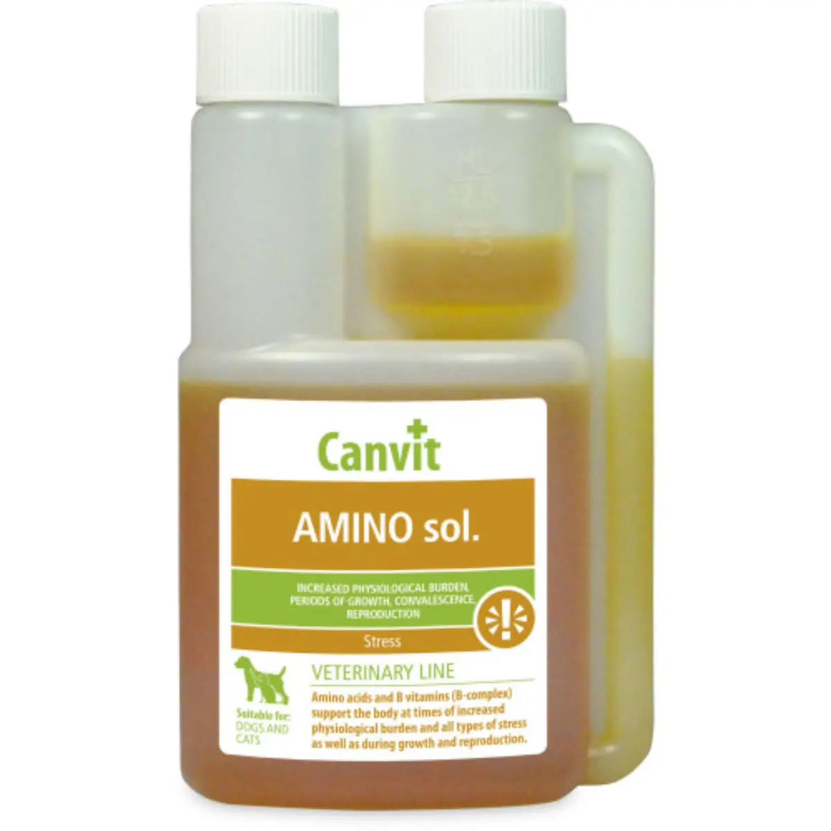 CANVIT Amino, supliment convalescenta, activitate intensa caini, suspensie orala CANVIT Amino, XS-XL, supliment convalescenta, activitate intensa caini si pisici, flacon, 250ml suspensie orala
