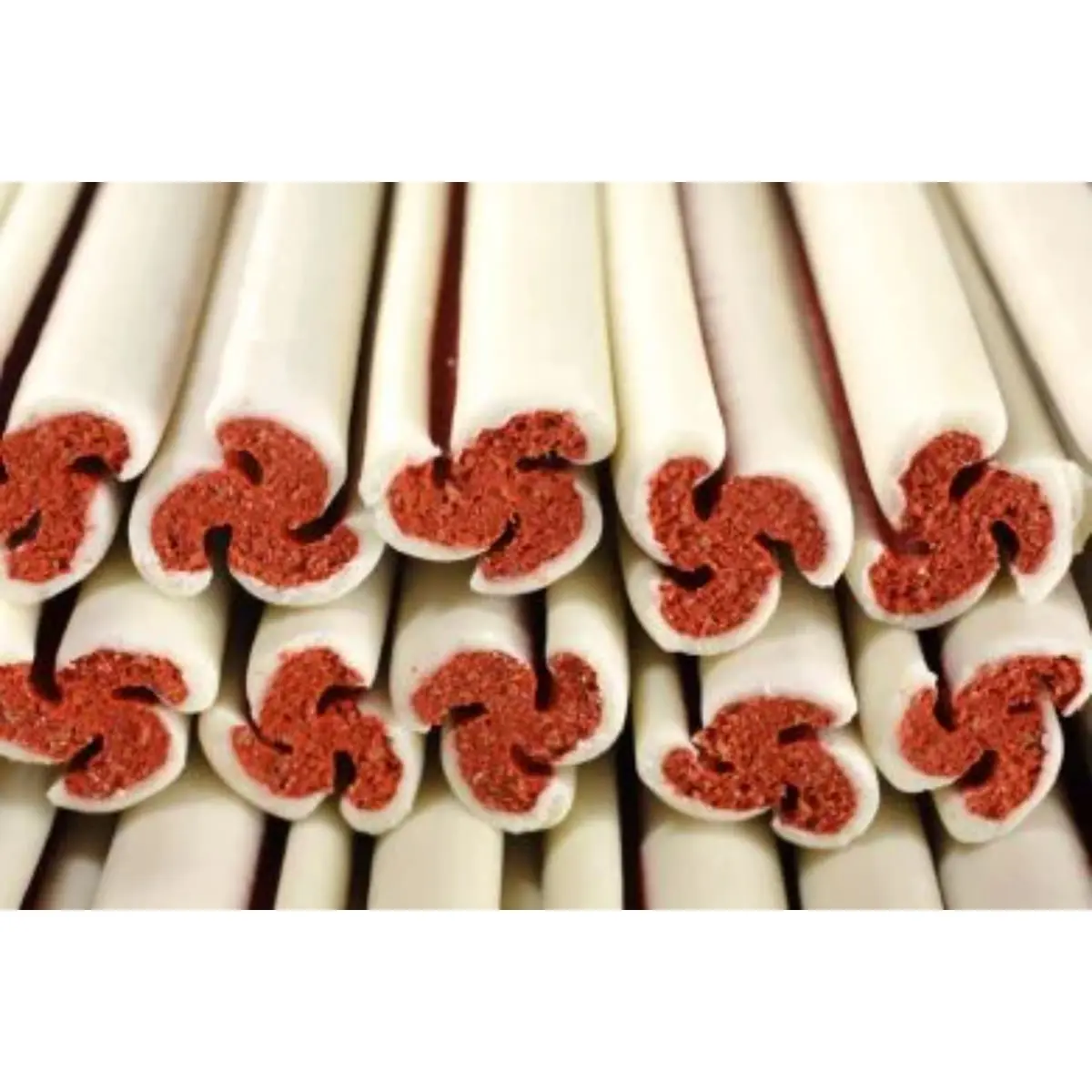 BOW WOW Jerky Snack Swirl Sticks, S-XL, Carne, galetusa recompense caini, 55buc, 1280g - Image 3