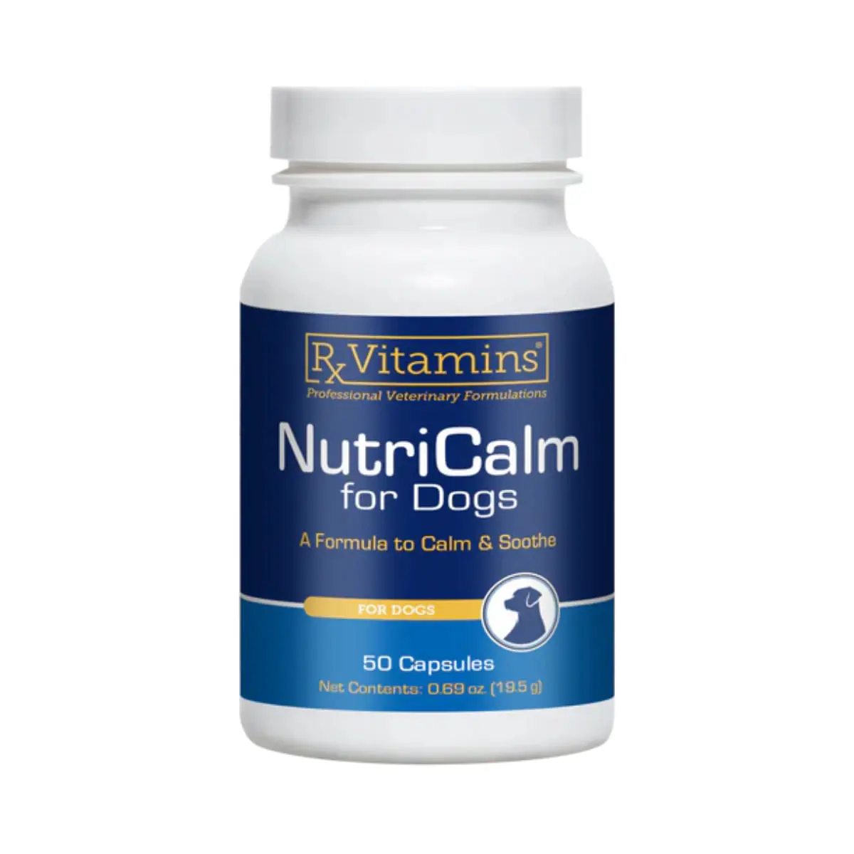 RX VITAMINS NutriCalm, supliment sistem nervos & calmante caini, capsule RX VITAMINS NutriCalm, supliment sistem nervos & calmante caini, flacon, 50 capsule - Image 2