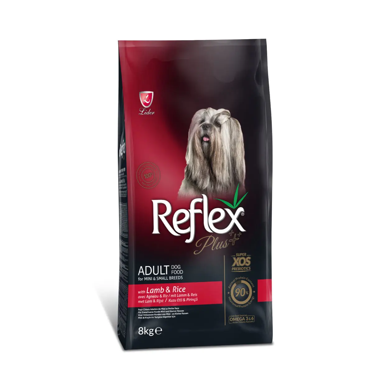 REFLEX Plus Adult Mini & Small Breed, XS-S, Miel si Orez, hrana uscata caini, 8kg - Image 2