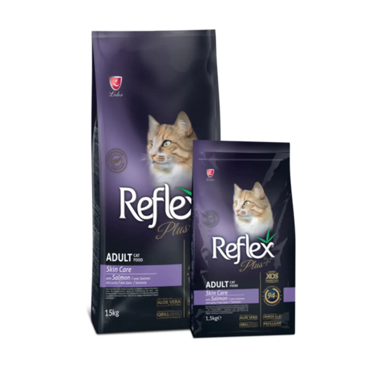 REFLEX Plus Skin Care, Somon, hrana uscata pisici, piele & blana, 15kg - Image 3