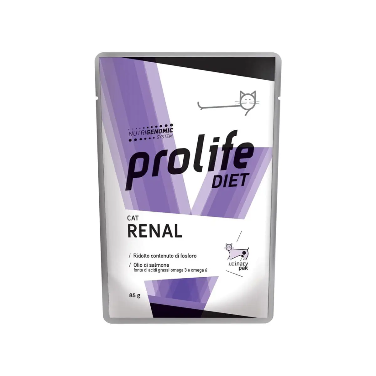 PROLIFE Diet Renal, Pui si Vita, dieta veterinara, plic hrana umeda pisici, sistem renal, (in aspic), bax, 85g x 12buc