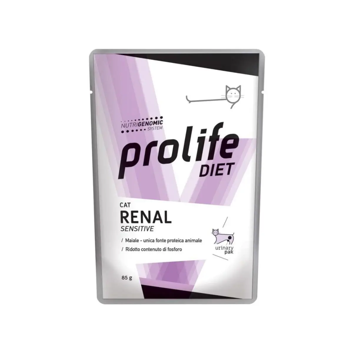 PROLIFE Diet Renal Sensitive, Porc, dieta veterinara, plic hrana umeda pisici, sistem renal, (in aspic), bax, 85g x 12buc - Image 2
