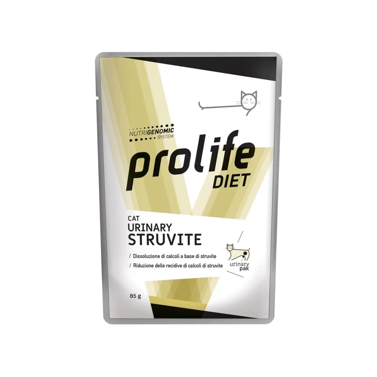 PROLIFE Diet Urinary Struvite, Pui si Vita, dieta veterinara, plic hrana umeda pisici, sistem urinar, (in aspic), bax, 85g x 12buc