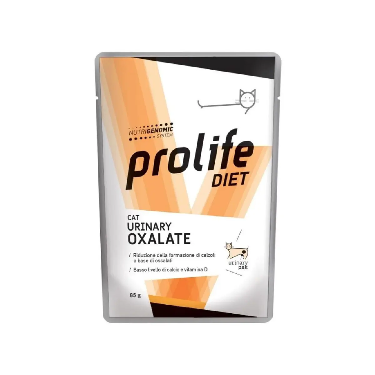 PROLIFE Diet Urinary Oxalate, Pui si Vita, dieta veterinara, plic hrana umeda pisici, sistem urinar, (in aspic), bax, 85g x 12buc - Image 2
