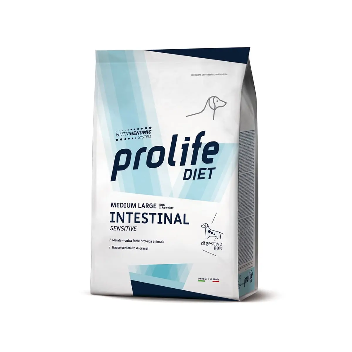PROLIFE Intestinal Sensitive, M-XL, Porc, dieta veterinara, hrana uscata caini, sistem digestiv, 8kg - Image 2