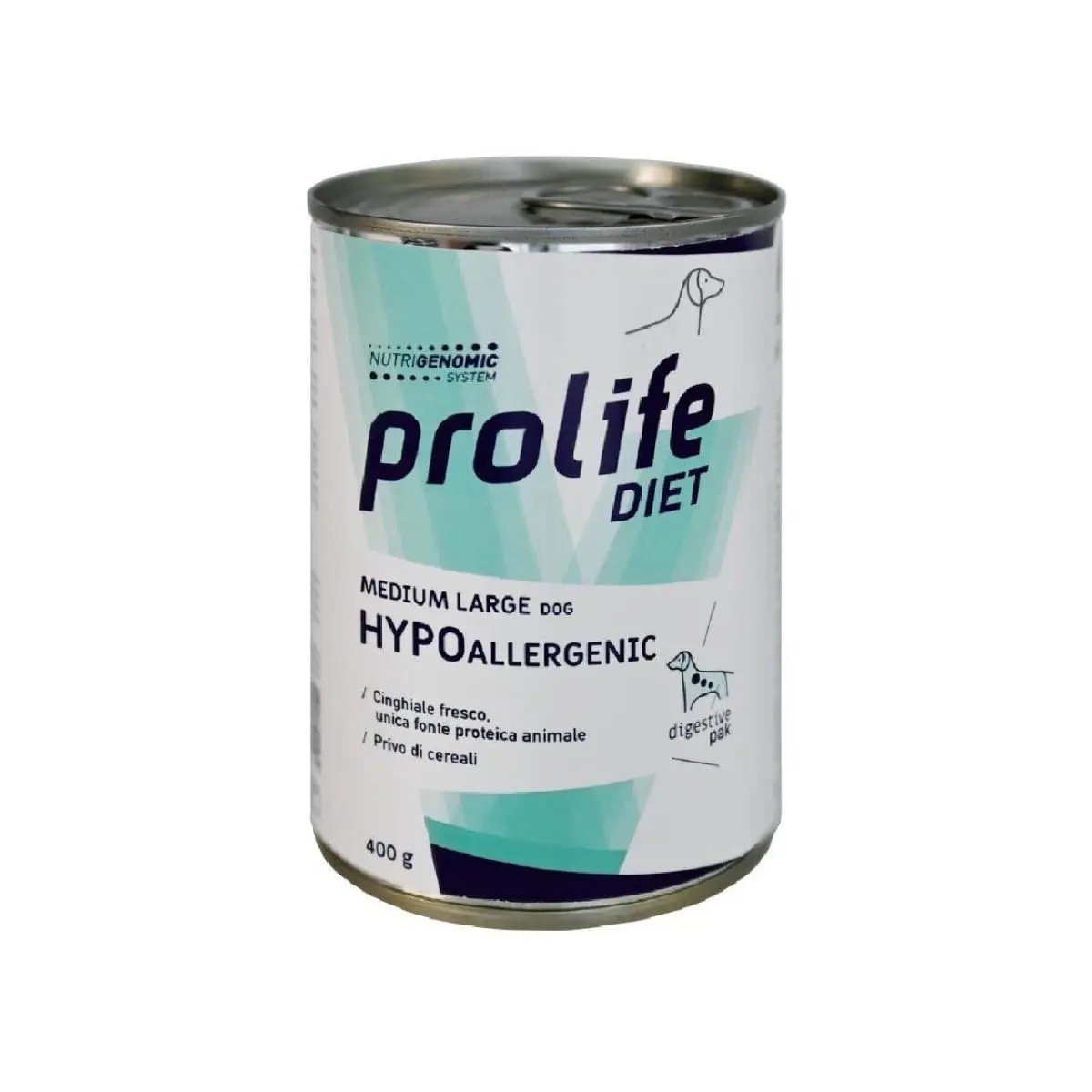 PROLIFE Diet Hypoallergenic, M-XL, Mistret, dieta veterinara, conserva hrana umeda fara cereale caini, alergii, (in aspic), 400g - Image 2