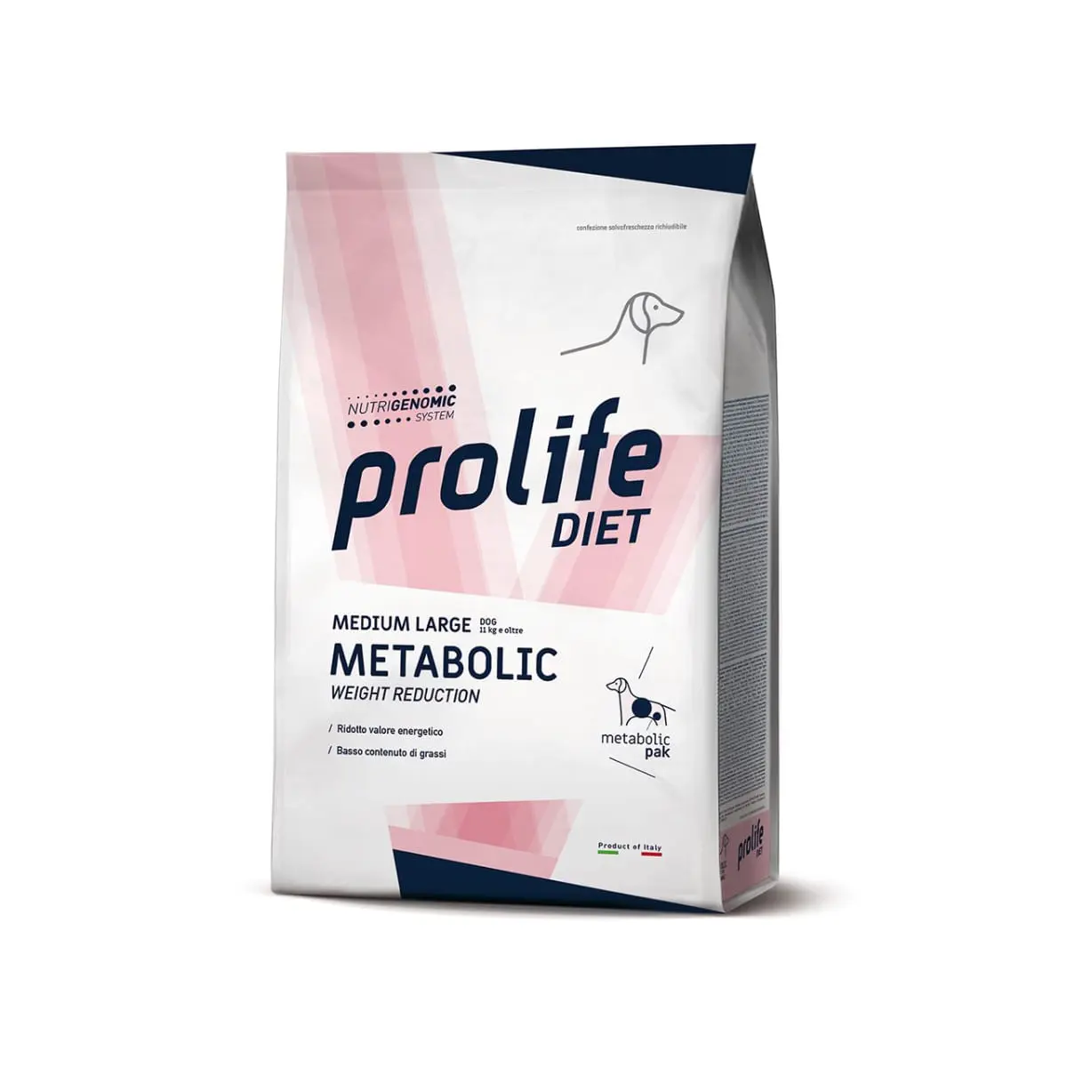 PROLIFE Metabolic Weight Reduction, M-XL, Somon, dieta veterinara, hrana uscata caini, obezitate, 8kg