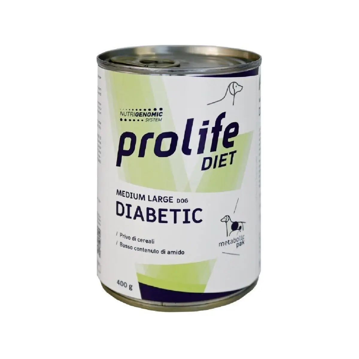 PROLIFE Diet Diabetic, M-XL, Pui si Vita, dieta veterinara, conserva hrana umeda caini, diabet, (in aspic), 400g