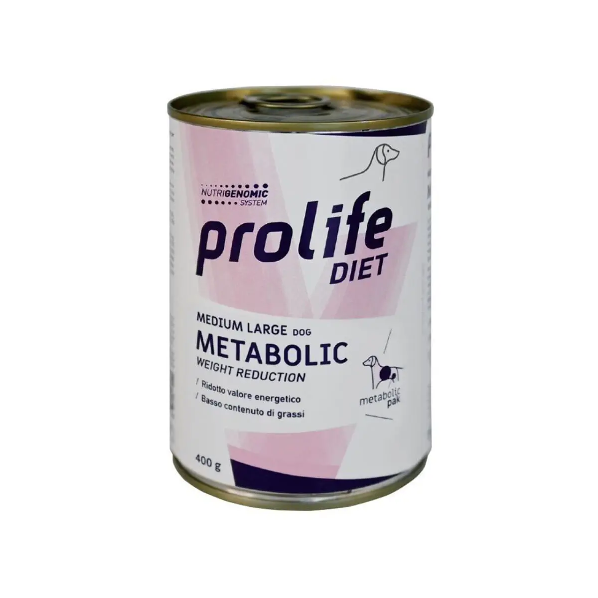 PROLIFE Diet Metabolic Weight Reduction, M-XL, Pui si Miel, dieta veterinara, conserva hrana umeda caini, obezitate, (in aspic), 400g - Image 2