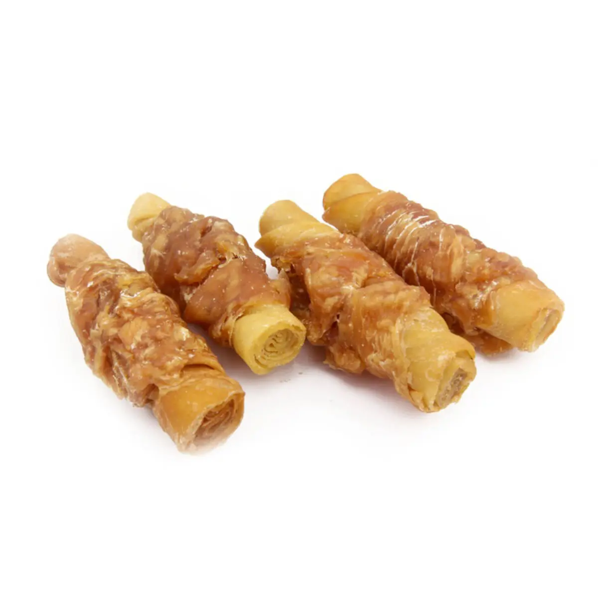AGILITY Betisoare din Piele Impletite, XS-XL, Porc si Pui, punguta recompense caini, 500g - Image 3