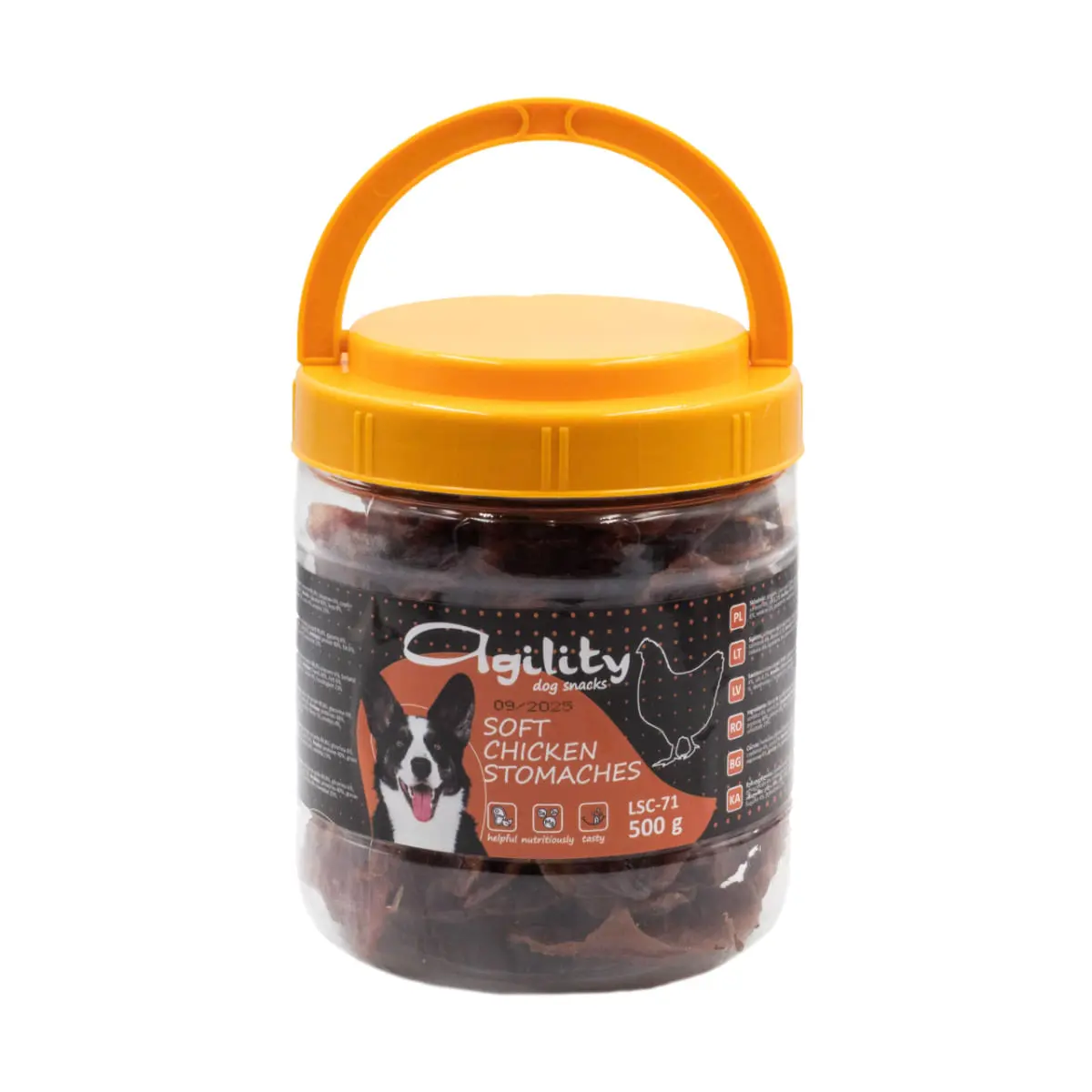 AGILITY Pipote de Pui, XS-XL, galetusa recompense caini, 500g