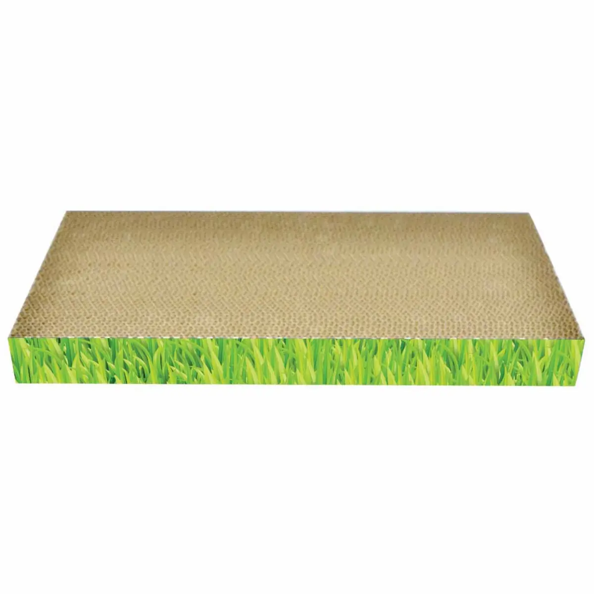 AGILITY Placa 1, scratcher pisici, carton, verde, 48.26x22.86x5.08cm - Image 2