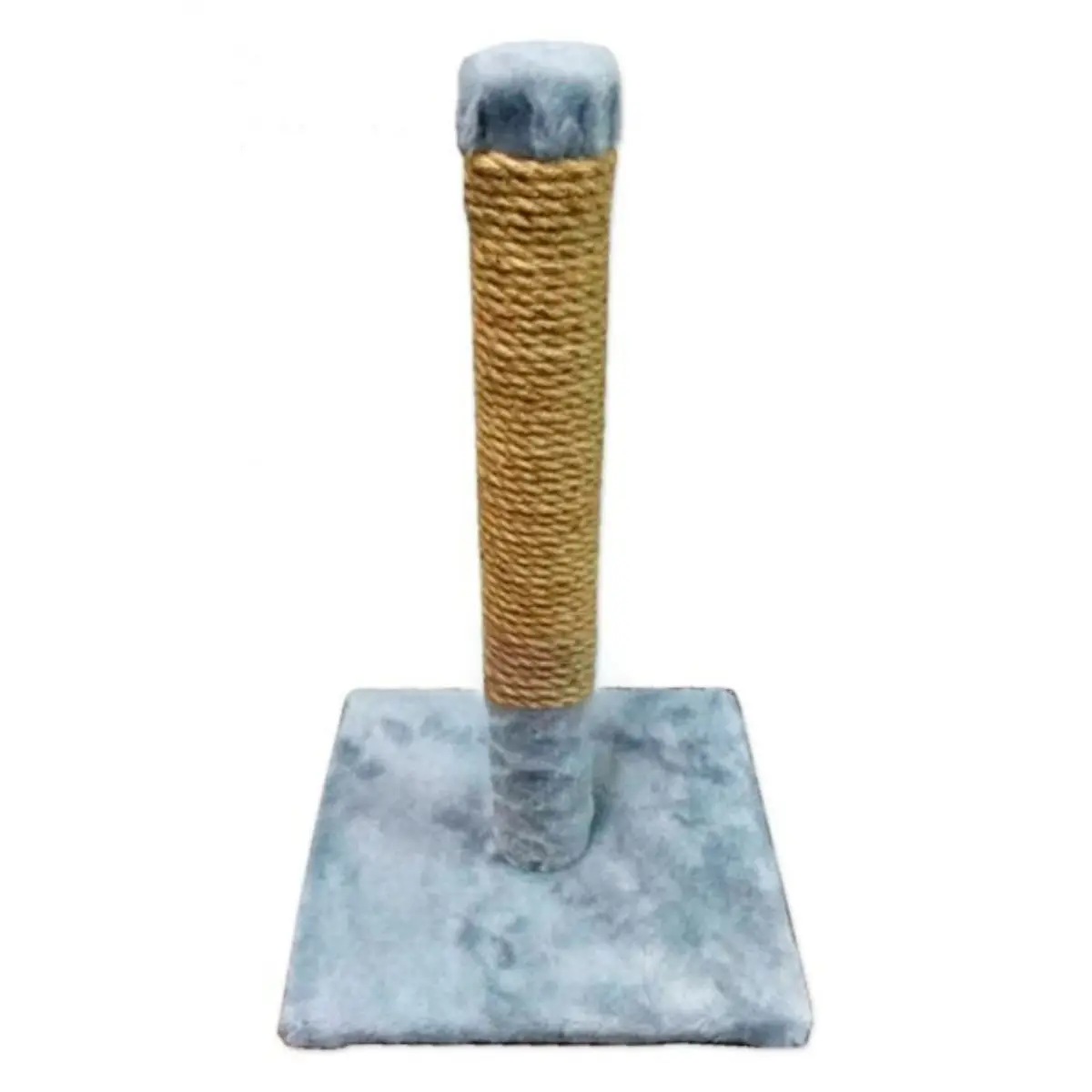 AGILITY, stalp de zgariat cilindric pisici, lemn si sisal, albastru, 30x30x55cm