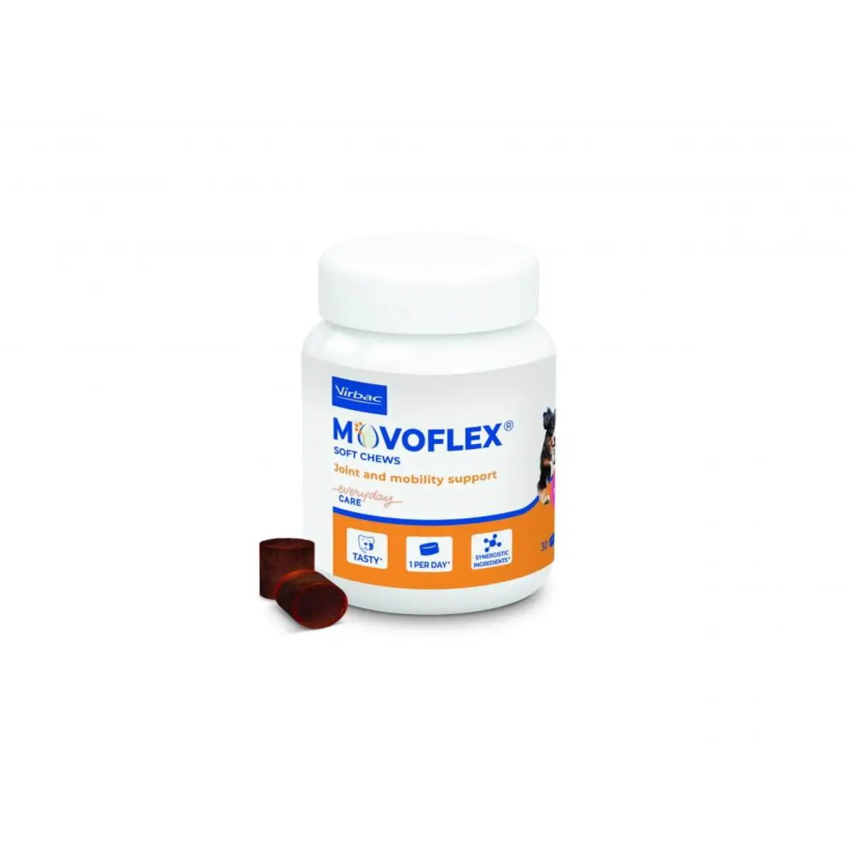 VIRBAC Movoflex Soft Chews (peste 35kg), supliment sistem articular caini, comprimate masticabile VIRBAC Movoflex Soft Chews (peste 35kg), L-XL, supliment sistem articular caini, flacon, 30 comprimate masticabile - Image 2