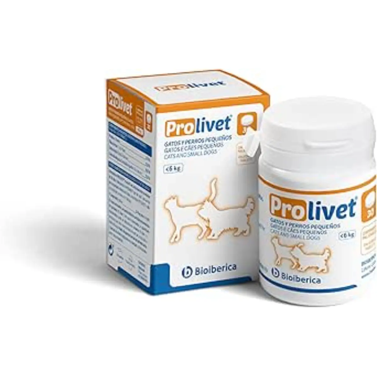 BIOIBERICA Prolivet Cats and Small Dogs , supliment sistem hepatic caini, comprimate BIOIBERICA Prolivet Cats and Small Dogs , XS-S, supliment sistem hepatic caini si pisici, flacon, 30 comprimate - Image 2