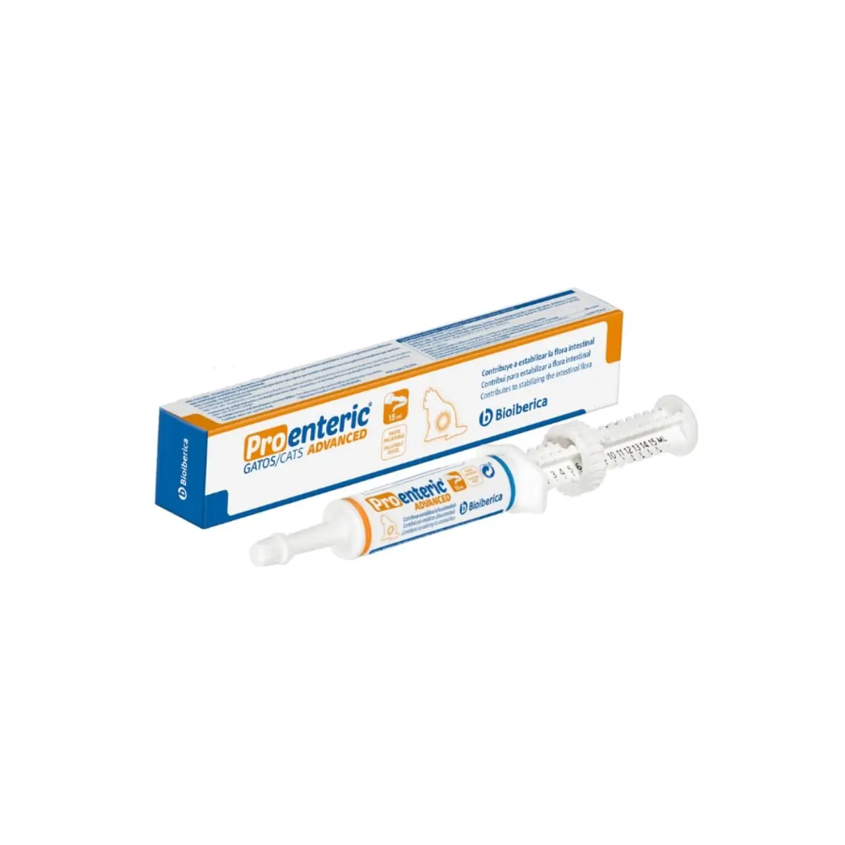 BIOIBERICA Pro-Enteric Advance Cat, supliment sistem digestiv pisici, pasta orala BIOIBERICA Pro-Enteric Advance Cat, supliment sistem digestiv pisici, flacon cu aplicator, 15ml pasta orala - Image 2