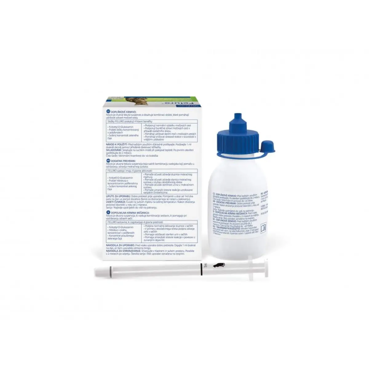 VIRBAC Feluro, supliment sistem urinar pisici, suspensie orala VIRBAC Feluro, supliment sistem urinar pisici, flacon cu aplicator, 60ml suspensie orala - Image 3