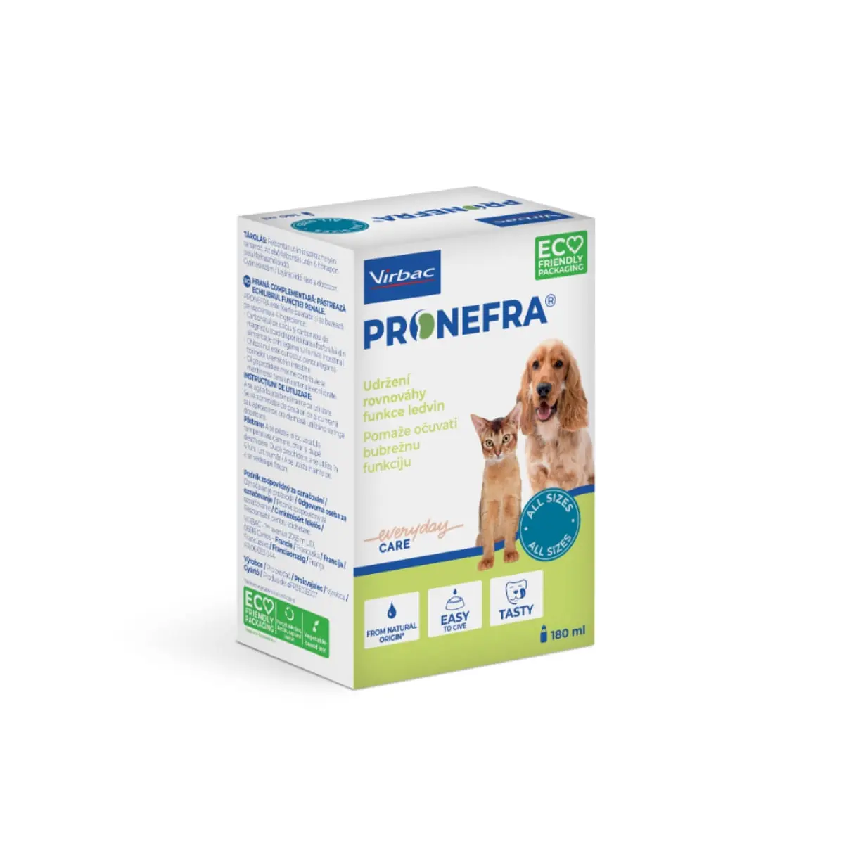 VIRBAC Pronefra, supliment sistem urinar caini, suspensie orala VIRBAC Pronefra, XS-XL, supliment sistem urinar caini si pisici, flacon cu aplicator, 180ml suspensie orala