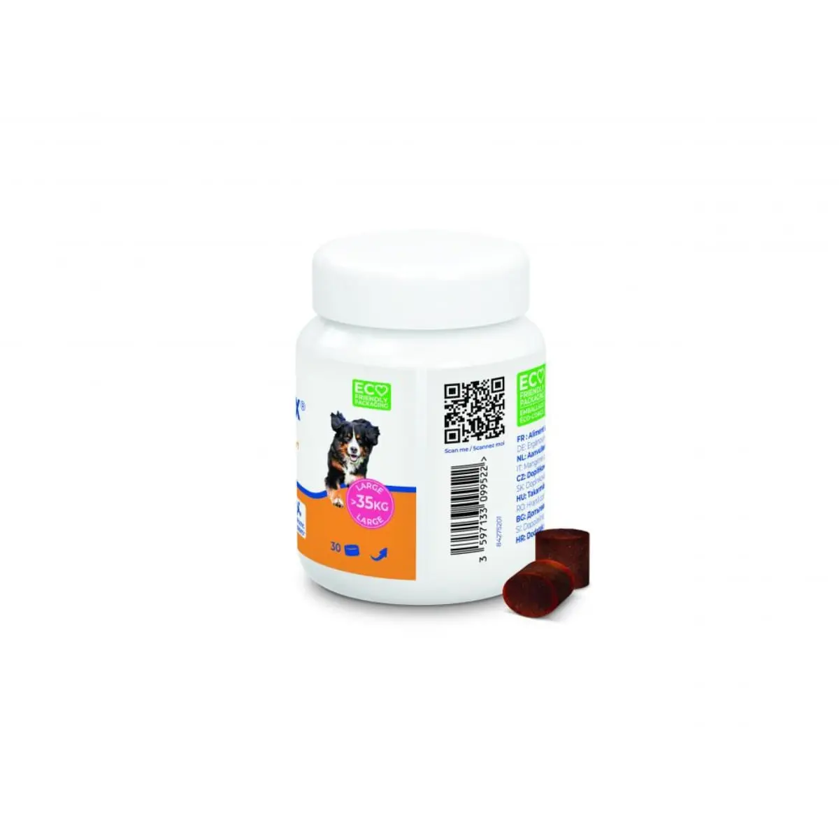 VIRBAC Movoflex Soft Chews (peste 35kg), supliment sistem articular caini, comprimate masticabile VIRBAC Movoflex Soft Chews (peste 35kg), L-XL, supliment sistem articular caini, flacon, 30 comprimate masticabile - Image 4