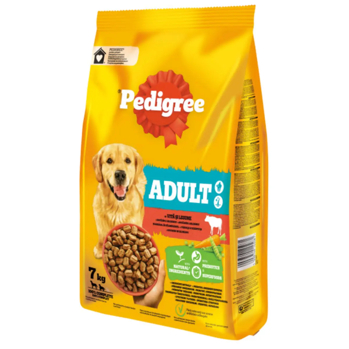 PEDIGREE Adult, M-XL, Vita si Legume, hrana uscata caini, 7kg - Image 2
