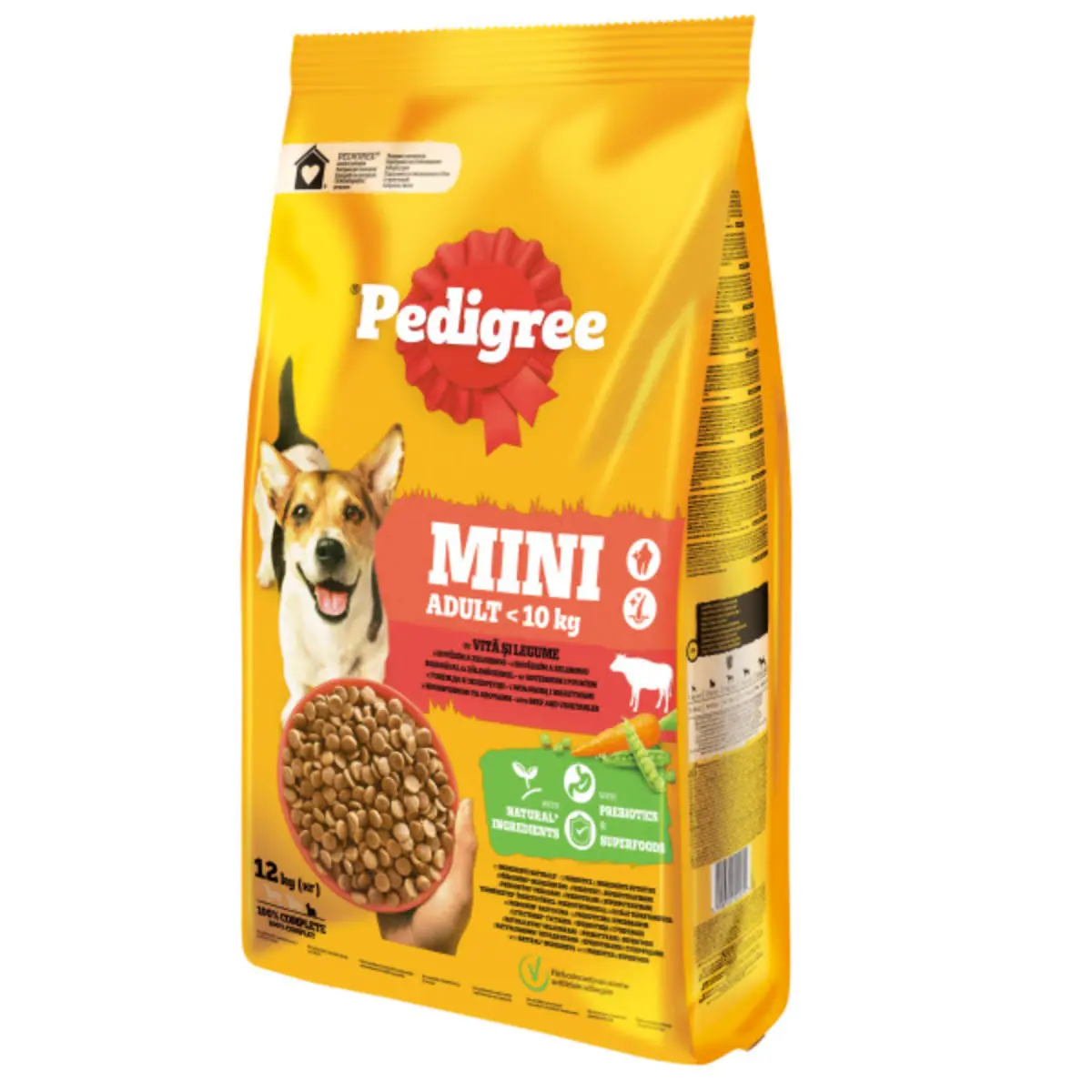 PEDIGREE Mini Adult, XS-S, Vita si Legume, hrana uscata caini, 12kg - Image 2