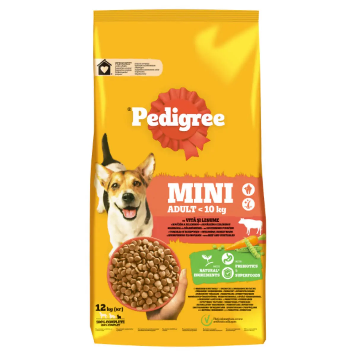 PEDIGREE Mini Adult, XS-S, Vita si Legume, hrana uscata caini, 12kg - Image 3