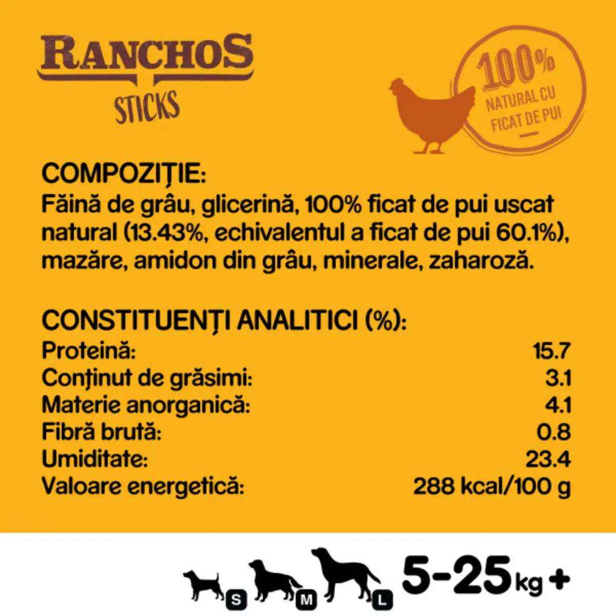 PEDIGREE Ranchos Sticks, XS-XL, Pui, punguta recompense caini, 60g - Image 6