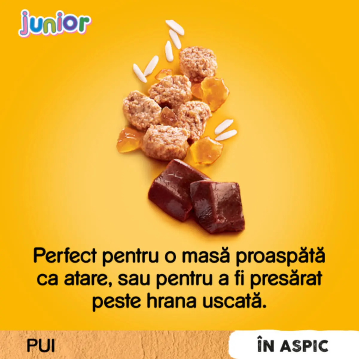 PEDIGREE Junior, XS-XL, Pui, plic hrana umeda caini junior, (in aspic), bax, 100g x 24buc - Image 4