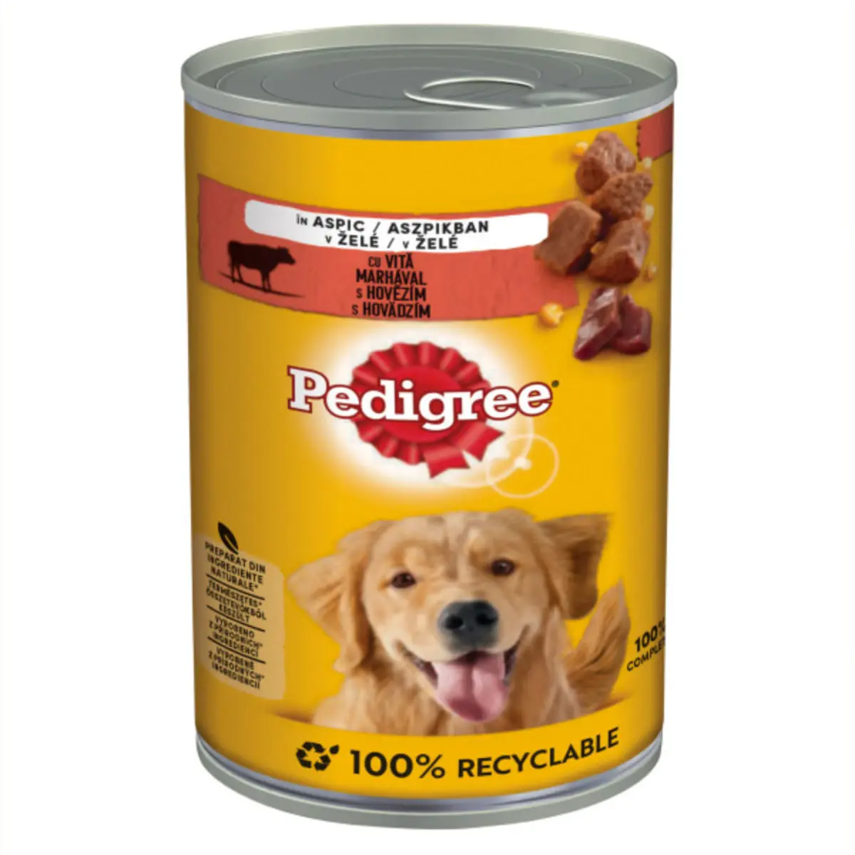 PEDIGREE, XS-XL, Vita si Pasare, conserva hrana umeda caini, (in aspic), bax, 400g x 24buc - Image 3