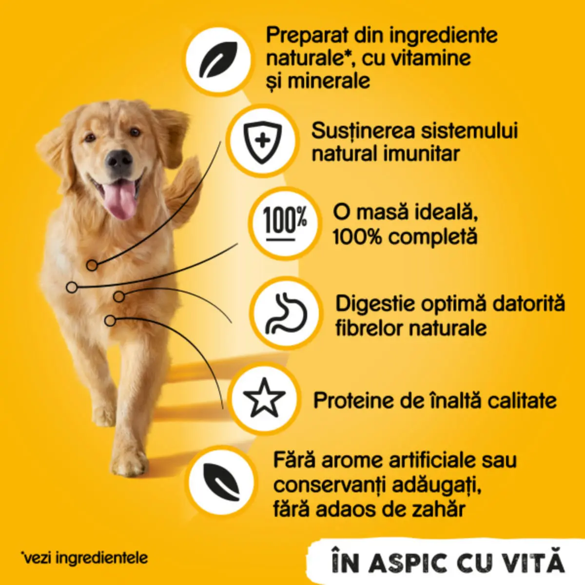 PEDIGREE, XS-XL, Vita si Pasare, conserva hrana umeda caini, (in aspic), bax, 400g x 24buc - Image 5