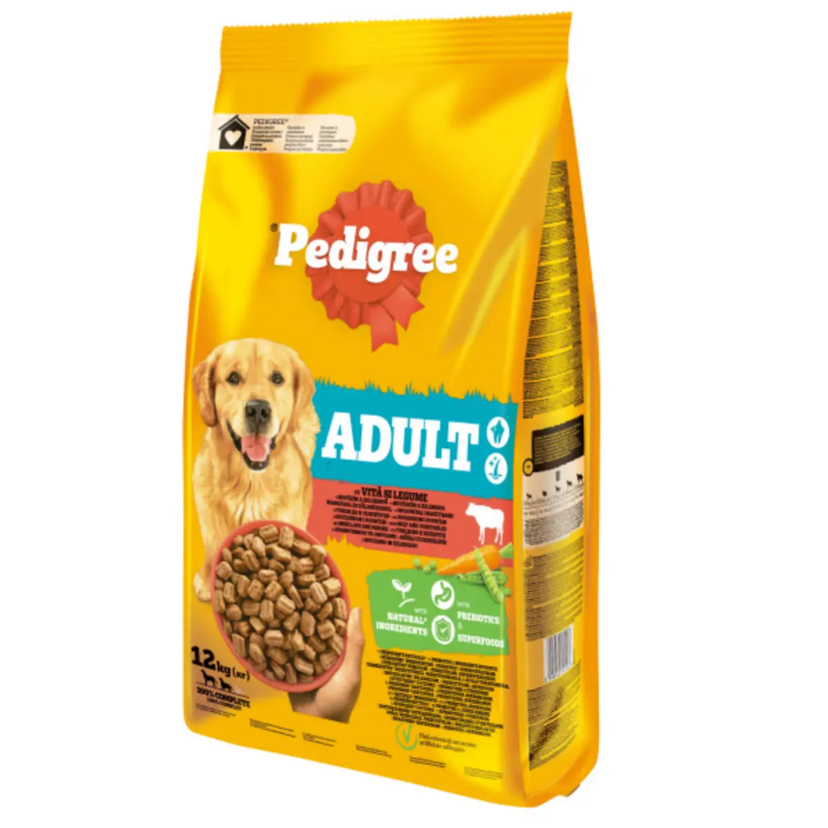PEDIGREE Adult, M-XL, Vita si Legume, hrana uscata caini, 12kg