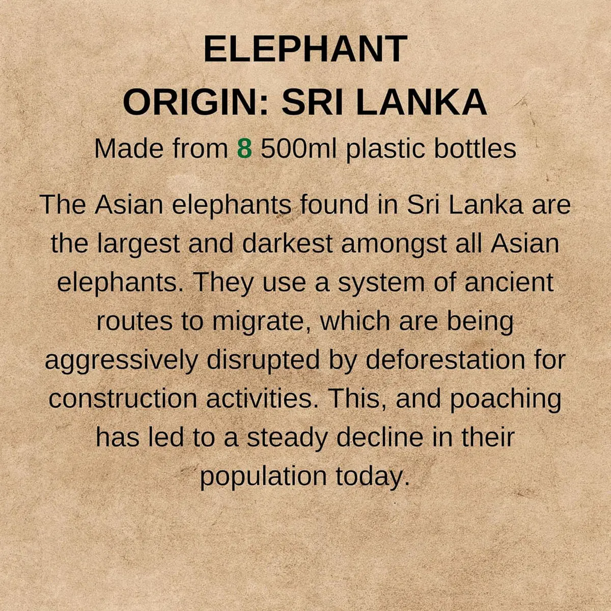 Elefant Sri Lanka WWF,  Jucarie pentru caini,  din materiale reciclate, 22 x 5 x 17cm Elefant Sri Lanka WWF, Jucarie pentru caini, din materiale reciclate, 22 x 5 x 17cm - Image 9